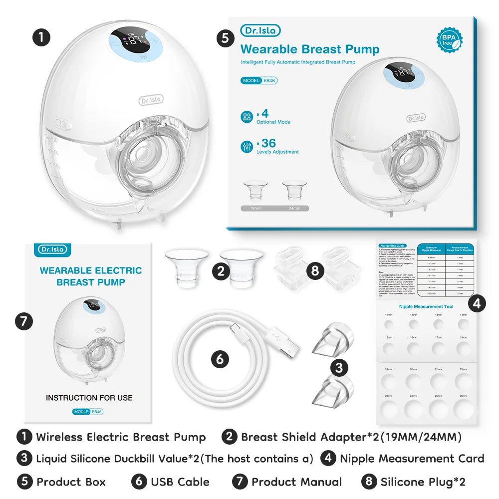Portable Wearable Breast Pump